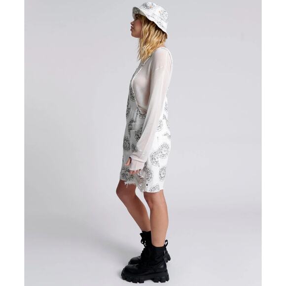 NWT- ONE TEASPOON CYMATIC PINI DENIM PLAYSUIT WH CYMATIC OVERALLS Sz:SM Ret$189 - Picture 3 of 8